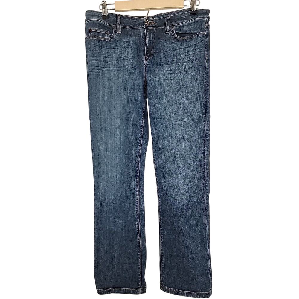 Ann Taylor LOFT Modern Slim Straight Jeans Women Size 8/29 Low Rise 5-Pocket